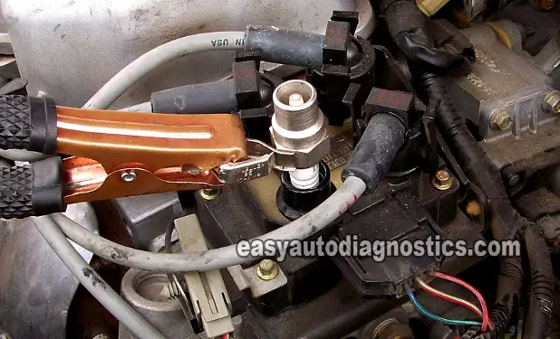 Making Sure Spark Is Coming Out Of The Coil Tower. How To Test The 4 Cylinder Coil Pack (Ford 1.9L, 2.0L)