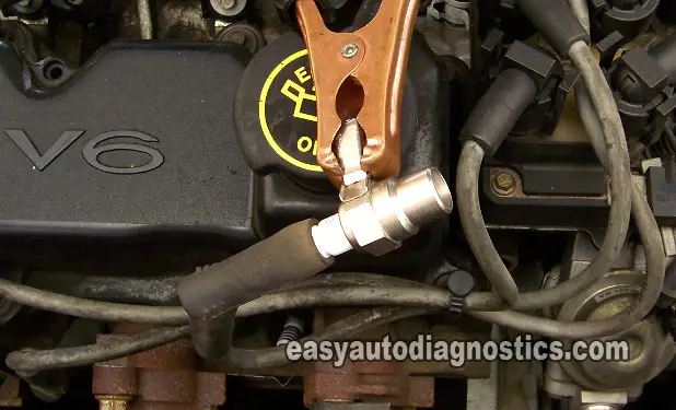 Testing For Spark At The Spark Plug Wire. How To Test The Coil Pack (Ford 3.0L, 3.8L, 4.0L, 4.2L)