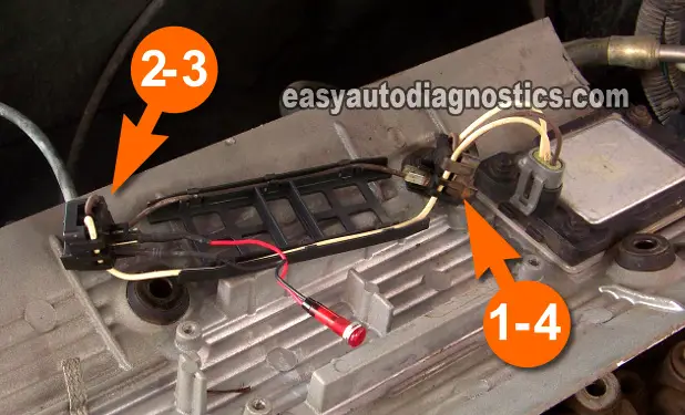 Using An LED Light To Check For The Ignition Coil's Activation Signal. How To Test The Ignition Coils (GM 2.4L Quad 4)