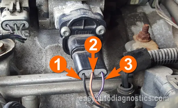 Throttle Position Sensor Pin Out. How To Test The TPS (1992, 1993, 1994, 1995, 1996 3.9L V6 Dodge Dakota)