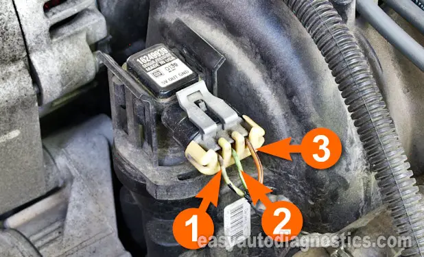 Making Sure The MAP Sensor Is Getting 5 Volts. How To Test The MAP Sensor 1995, 1996, 1997, 1998, 1999 3.8L V6 Buick, Chevrolet, Pontiac, Oldsmobile)