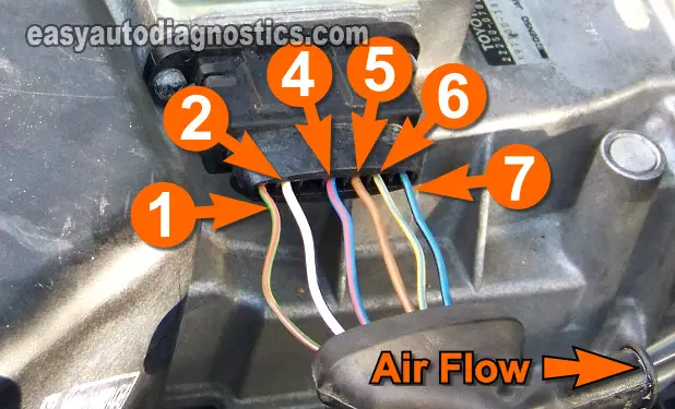 Making Sure The MAF Sensor Is Getting Ground. How To Test The 1991992-1993 3.0L Toyota Camry MAF Sensor
