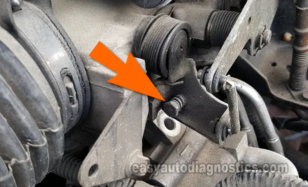 Location Of The Idle Stop Screw. How To Test The TPS (1992, 1993, 1994 3.0L Ford Ranger)