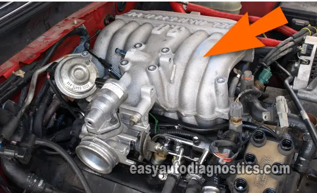 Intake Manifold Plenum. How To Test The Fuel Injectors (1994-1995 3.8L Ford Mustang, Ford Thunderbird, Mercury Cougar)