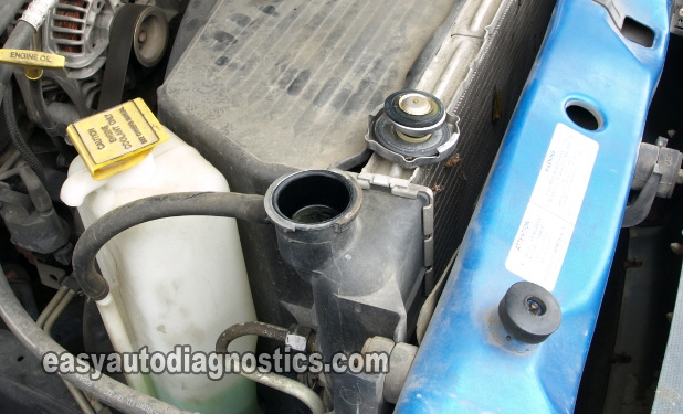 Coolant Shooting Out From Open Radiator. Blown Head Gasket Tests (1997, 1998, 1999 V8 Dodge Dakota And Durango)