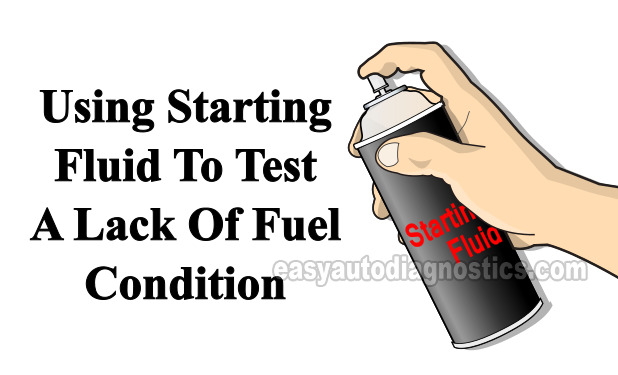 Using Starting Fluid To Test For A No-start Condition Caused By A Bad Fuel Pump. How To Test The Fuel Pump (2005-2006 2.2L Chevrolet Malibu).