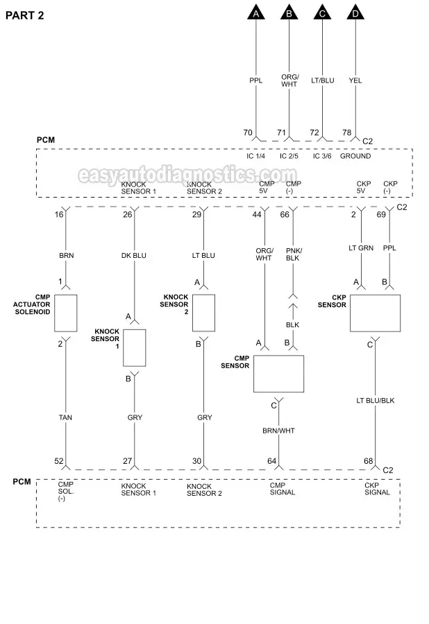 Part 2 -Ignition System Wiring Diagram (2007 3.9L V6 Pontiac G6)