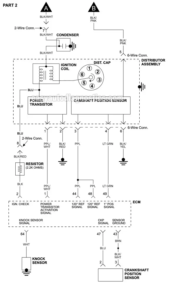 Part 2 -Ignition System Wiring Diagram (1999, 2000, 2001, 2002, 2003, 2004 3.3L V6 Nissan Frontier. 2000, 2001, 2002, 2003, 2004 3.3L V6 Nissan Xterra)