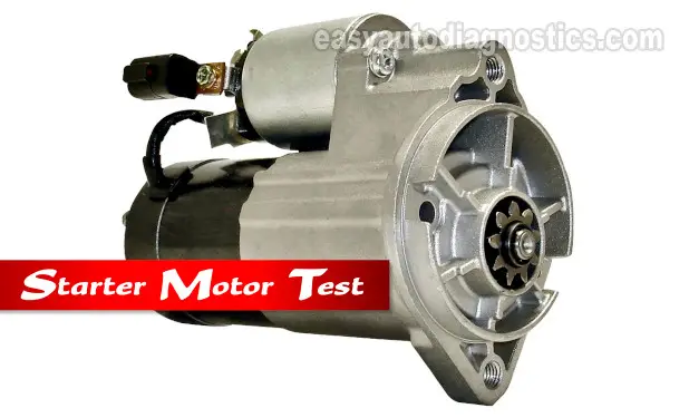 How To Test The Starter Motor (1996, 1997 3.3L Nissan Pathfinder)