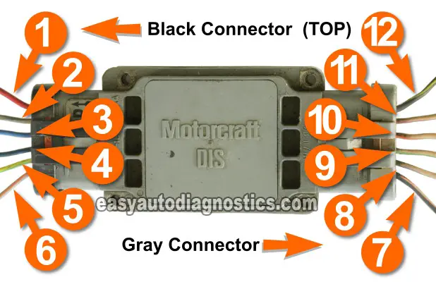Ignition Module Circuit Descriptions. How To Test The Ignition Module And Crankshaft Position Sensor (1989, 1990, 1991, 1992, 1993, 1994, 1995, 1996, 1997 2.3L Ranger, Mustang, B2300)