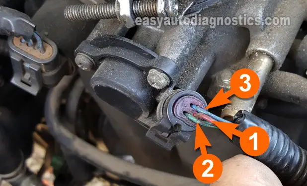 Throttle Position Sensor Pin Out. How To Test The TPS (1998, 1999, 2000, 2001, 2002, 2003 2.2L Isuzu Rodeo And Amigo)
