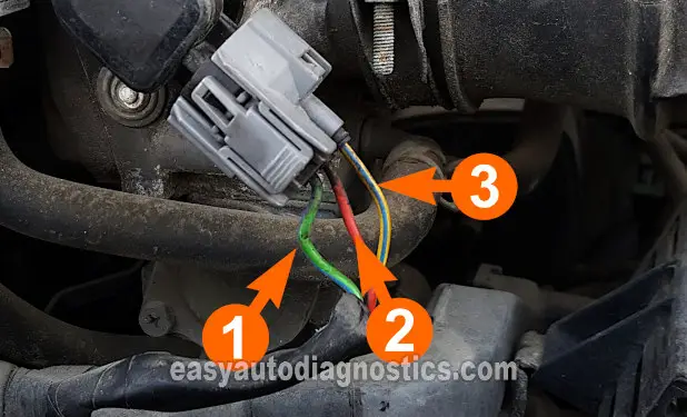 Making Sure The TPS Has 5 Volts. How To Test The TPS (1995, 1996, 1997 2.7L V6 Honda Accord)