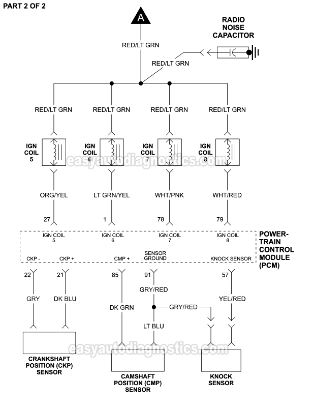 PART 1 of 2: Ignition System Wiring Diagram (1997, 1998, 1999 5.4L Ford F150 And F250 Light Duty)