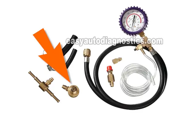 Using A Fuel Pump Pressure Tester To Test The Fuel Pump. How To Test The Fuel Pump (1988, 1989, 1990, 1991, 1992, 1993 2.8L V6 TBI Chevrolet S10 Pickup, GMC S15 Pickup, And GMC Sonoma) Using A Fuel Pump Pressure Tester To Test The Fuel Pump. How To Test The Fuel Pump (1988, 1989, 1990, 1991, 1992, 1993 2.8L V6 TBI Chevrolet S10 Pickup, GMC S15 Pickup, And GMC Sonoma)