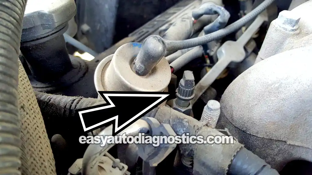 Schrader Valve Location. How To Test The Fuel Pump (1995, 1996, 1997 3.0L Ford Ranger And Mazda B3000)