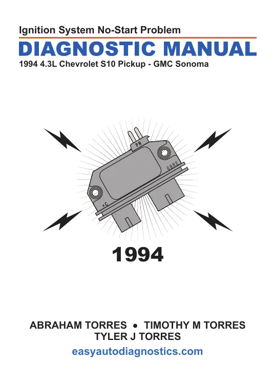 1994 4.3L S10 Pickup/Sonoma Ignition System No-Start Problem Diagnostic Manual PDF