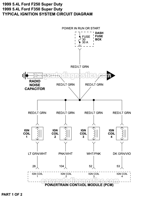 Ford Ic Module 4.6L, 5.4L Ford F150, F250, And F350 Index of Articles