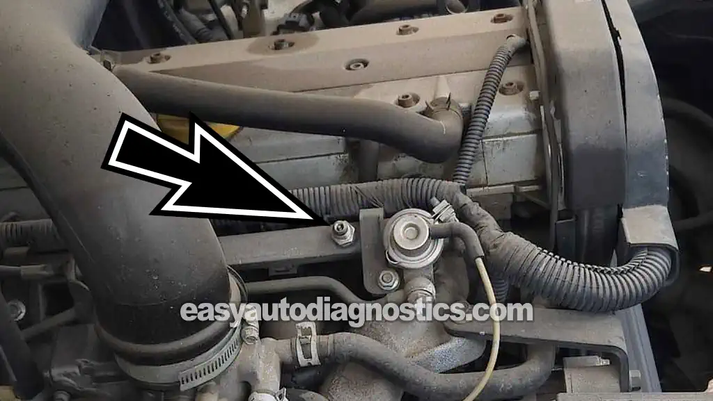 Location Of The Schrader Valve. 1998-2003 2.2L Isuzu Rodeo, Amigo