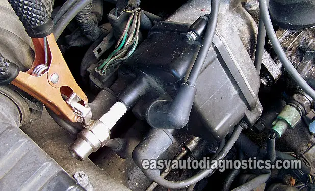 Testing The Distributor Cap. How To Test The Igniter And Ignition Coil, Honda 2.2L (Coil Outside of Distributor)