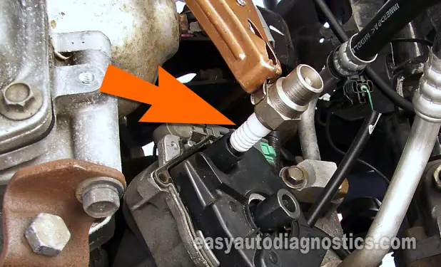 Checking For Spark. How To Test The Ignition Coil (1998, 1999, 2000, 2001, 2002, 2003, 2004 2.4L Nissan Frontier, XTerra)
