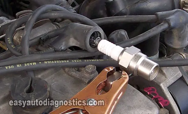 Ignition Coil's High Tension Wire. Power Transistor Test And Ignition Coil Test 2.4L Nissan Altima (1993-1997)