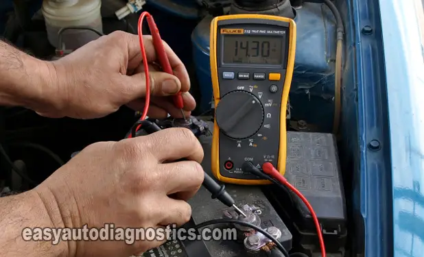 Using The Fluke 115 Compact True-RMS Digital Multimeter To Test An Alternator