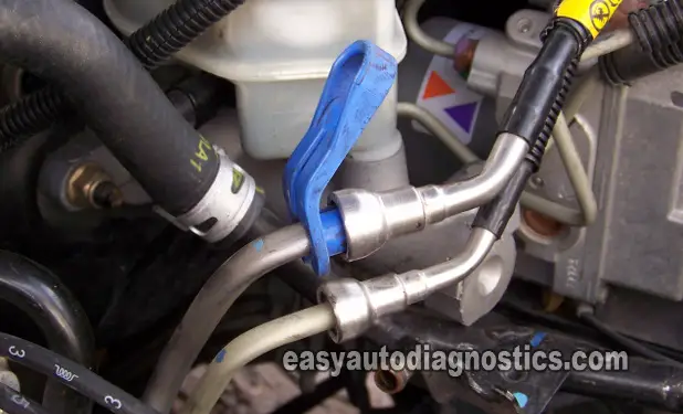 Using A Quick Disconnect Tool To Disconnect A Fuel Line