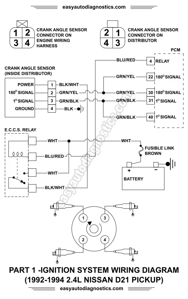 Part 1 -1992-1994 2.4L Nissan D21 Pickup Ignition System ...