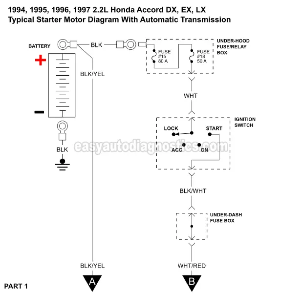 Part 1 1994 1997 2 2l Honda Accord Starter Motor Wiring Diagram