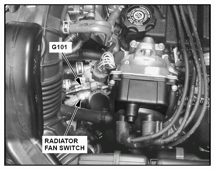 PCM Ground And PGM-FI Main Relay Ground. Ground Connections (1997, 1998, 1999, 2000, 2001 2.0L Honda CR-V)