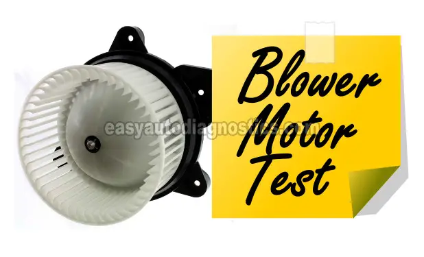 How To Test The Blower Motor (2001, 2002, 2003, 2004, 2005 2006 Dodge Stratus, Chrysler Sebring)