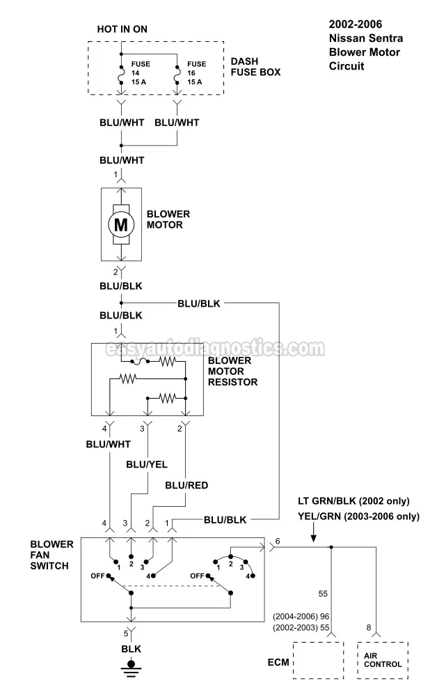 nissan altima blower motor