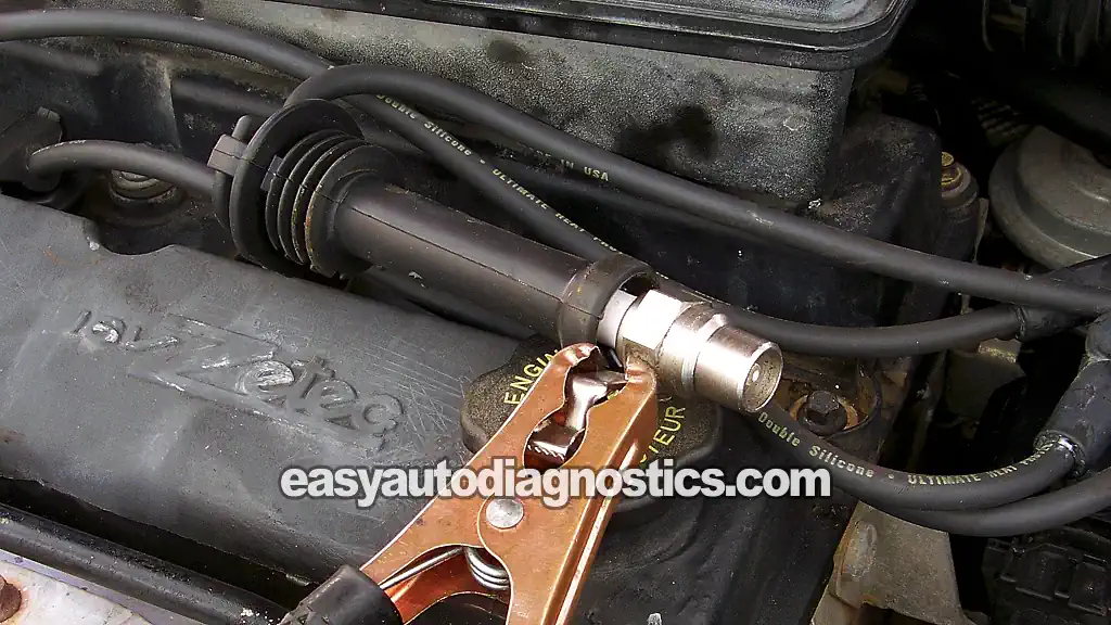 Testing For Spark At The Spark Plug Wire. How To Test The Ignition Coil Pack (2001, 2002, 2003, 2004 2.0L Ford Escape And Mazda Tribute)