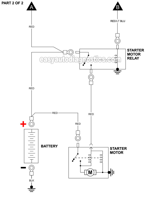 Part 1 1996 F150 F250 F350 Starter, Starter Relay Wiring Diagram F250