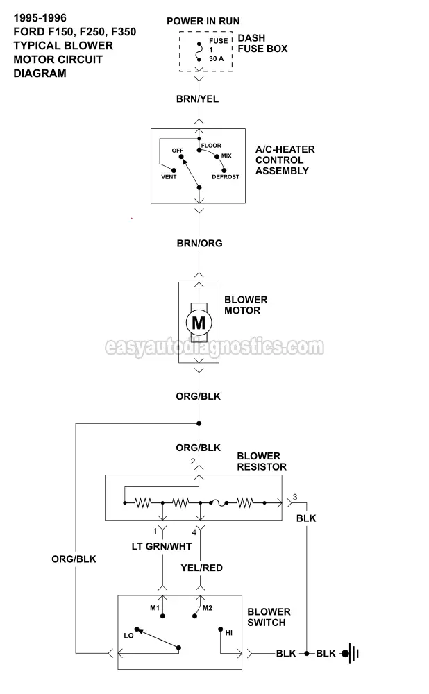 1999 Ford F 150 Blower Motor Wiring Diagram Data Wiring Diagrams Project