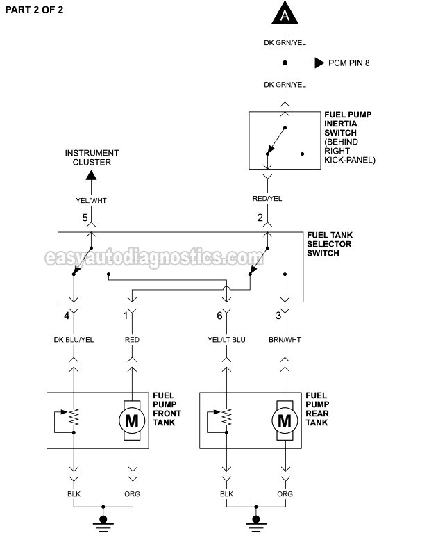 Fuel Pump Wiring Diagram 1993 1995 F150 F250 F350