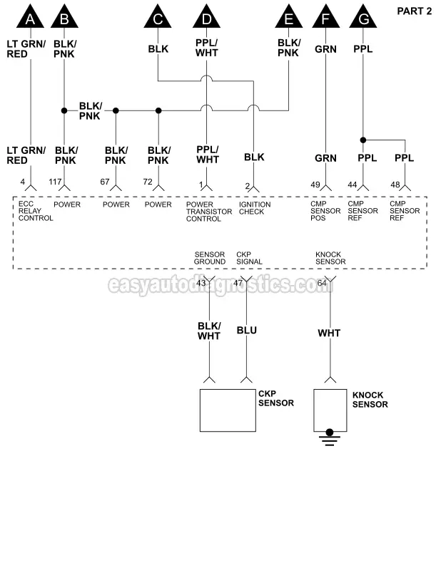 PART 2: Ignition System Wiring Diagram (1998, 1999, 2000 2.4L Nissan Frontier)