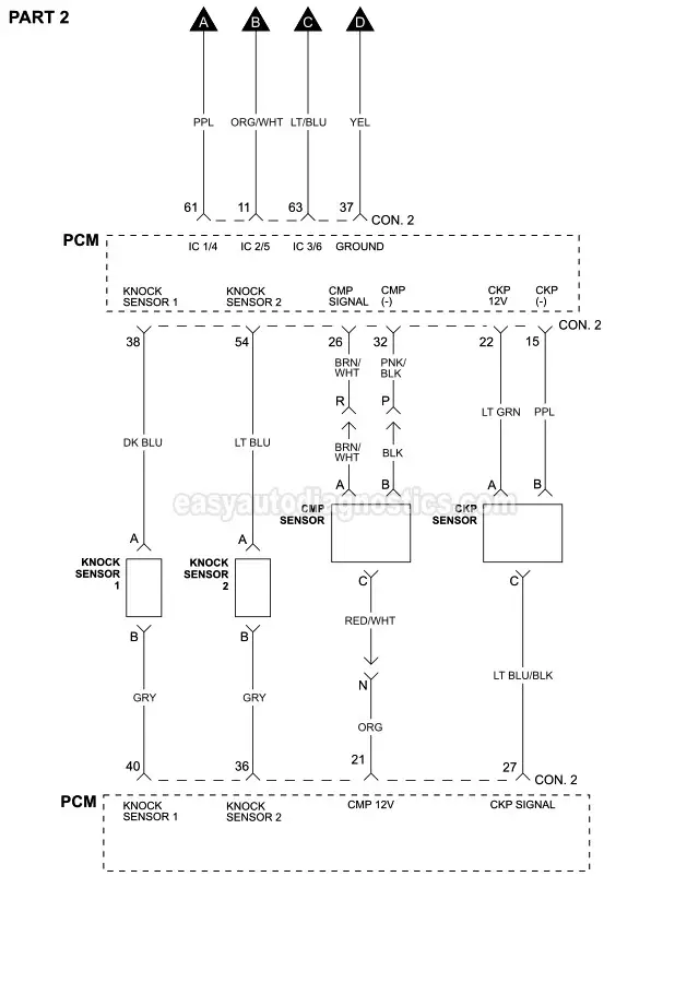 Part 1 -Ignition System Wiring Diagram (2004-2005 3.5L Malibu)