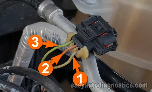 Making Sure The MAP Sensor Is Getting 5 Volts DC. How To Test The MAP Sensor (2007, 2008 3.5L Chevrolet Malibu).