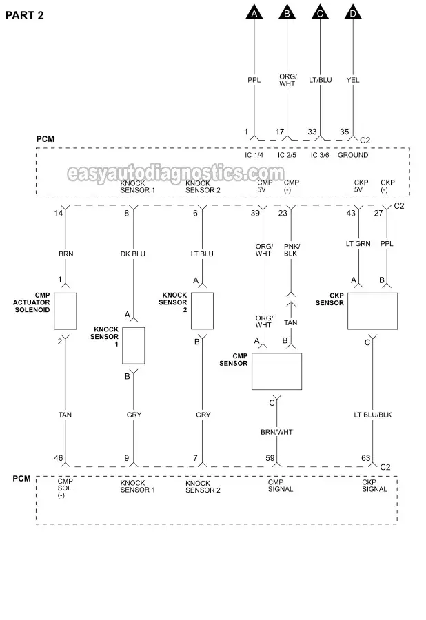 Part 1 -Ignition System Wiring Diagram (2006-2007 3.9L Chevrolet Malibu)