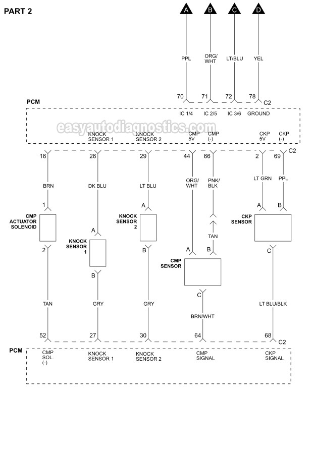 Part 2 -Ignition System Wiring Diagram (2006-2007 3.9L Chevrolet Malibu)