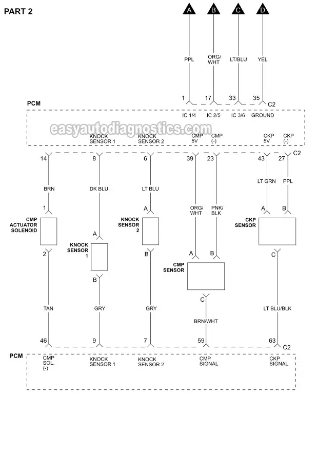 Part 1 -Ignition System Circuit Wiring Diagram (2006-2009 3.9L Pontiac G6)